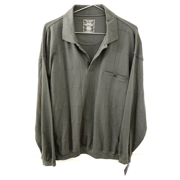 safe harbor Other - SAFE HARBOR SPORTSWEAR Safe Harbor Long Sleeve Button Down Polo, green